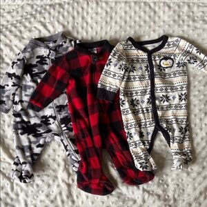 Garanimals Red and Black Footies One Piece Set